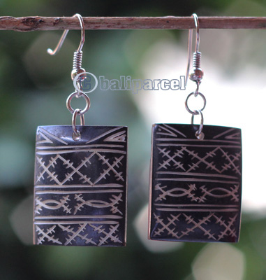Earring Bone Carving