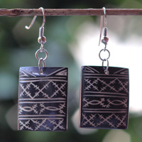 Earring Bone Carving