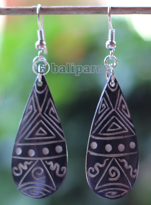 Earring Bone Carving