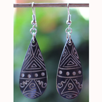 Earring Bone Carving