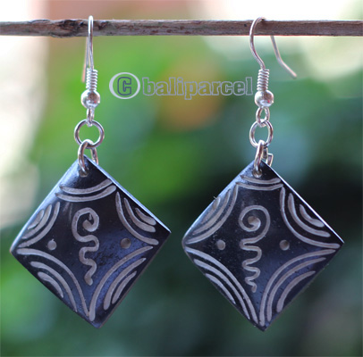 Earring Bone Carving