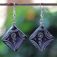 Earring Bone Carving
