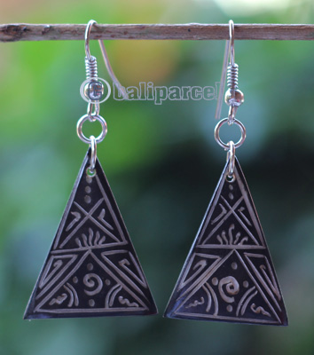 Earring Bone Carving