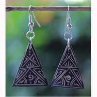Earring Bone Carving