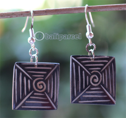 Earring Bone Carving