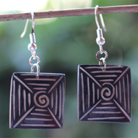 Earring Bone Carving
