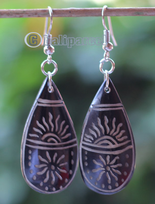 Earring Bone Carving