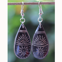 Earring Bone Carving