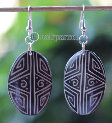 Earring Bone Carving