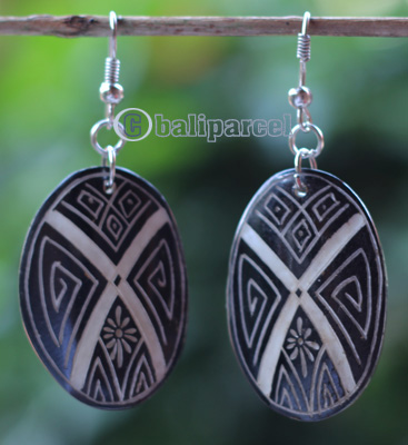 Earring Bone Carving