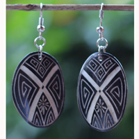 Earring Bone Carving