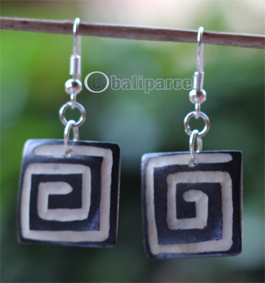 Earring Bone Carving