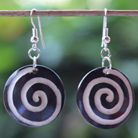 Earring Bone Carving