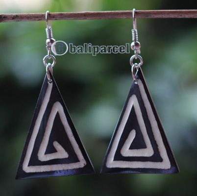 Earring Bone Carving