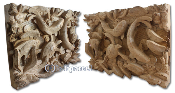 Wooden Wallhanging Turtle, Hand Carved From Suar Wood With Natural Polished