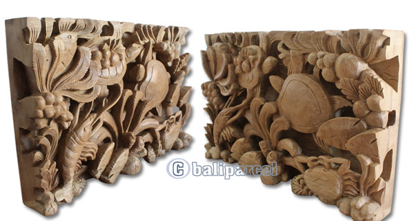 Wooden Wallhanging Turtle, Hand Carved From Suar Wood With Natural Polished