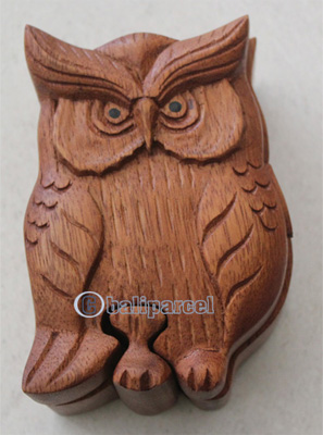 Wooden Box, Hand Carved From Suar Wood
