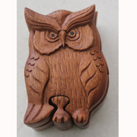 Wooden Box, Hand Carved From Suar Wood
