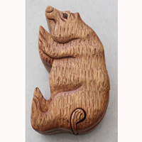 Wooden Box, Hand Carved From Suar Wood