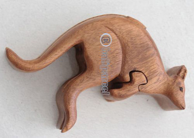 Wooden Box, Hand Carved From Suar Wood