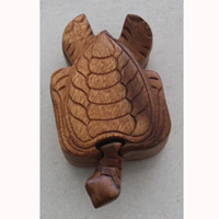 Wooden Box, Hand Carved From Suar Wood