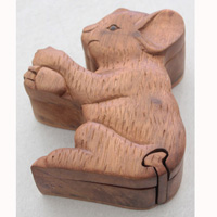 Wooden Box, Hand Carved From Suar Wood