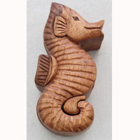Wooden Box, Hand Carved From Suar Wood