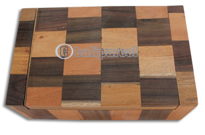 Wooden Box, Hand Carved From Suar Wood