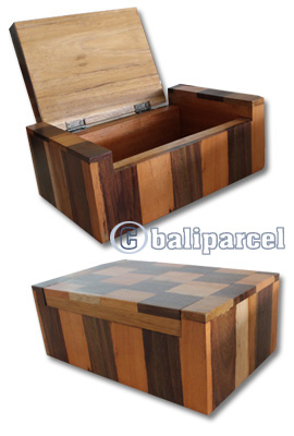 Wooden Box, Hand Carved From Suar Wood
