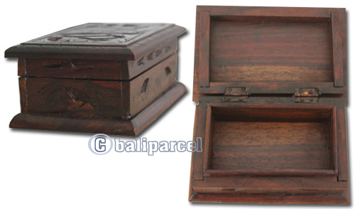 Wooden Box, Hand Carved From Sono Wood