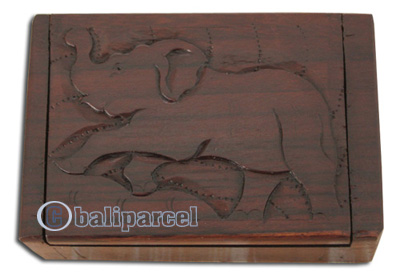 Wooden Box, Hand Carved From Sono Wood
