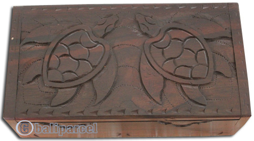Wooden Box, Hand Carved From Sono Wood