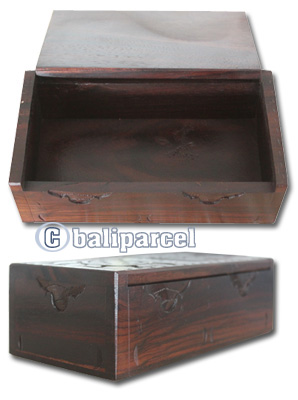 Wooden Box, Hand Carved From Sono Wood