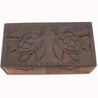 Wooden Box, Hand Carved From Sono Wood