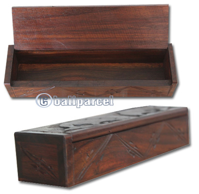 Wooden Box, Hand Carved From Sono Wood