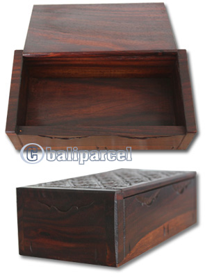 Wooden Box, Hand Carved From Sono Wood
