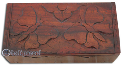 Wooden Box, Hand Carved From Sono Wood