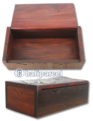 Wooden Box, Hand Carved From Sono Wood