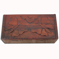 Wooden Box, Hand Carved From Sono Wood