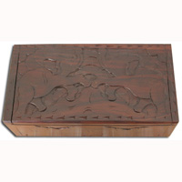 Wooden Box, Hand Carved From Sono Wood