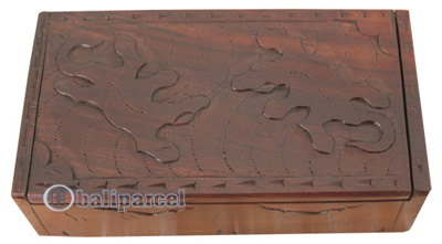 Wooden Box, Hand Carved From Sono Wood