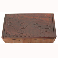 Wooden Box, Hand Carved From Sono Wood