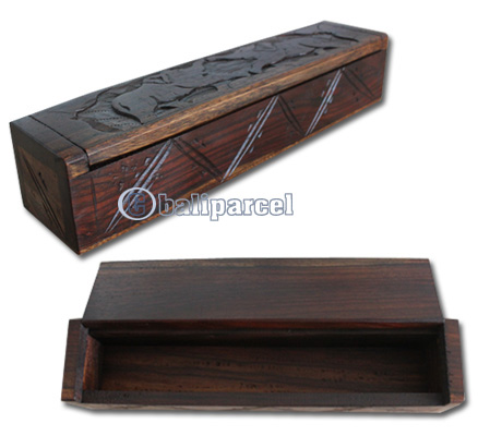 Wooden Box, Hand Carved From Sono Wood