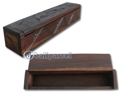 Wooden Box, Hand Carved From Sono Wood