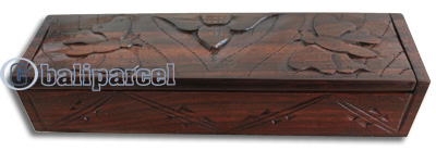 Wooden Box, Hand Carved From Sono Wood