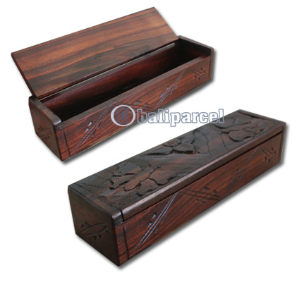 Wooden Box, Hand Carved From Sono Wood