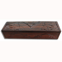 Wooden Box, Hand Carved From Sono Wood