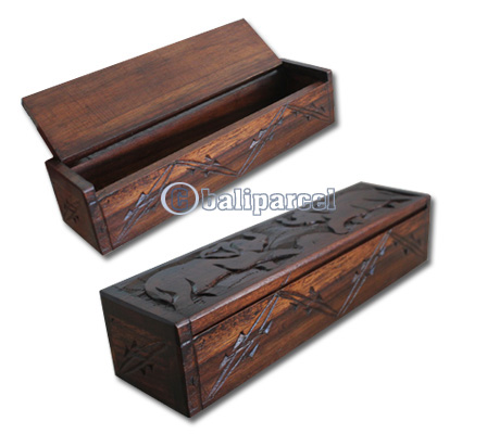 Wooden Box, Hand Carved From Sono Wood
