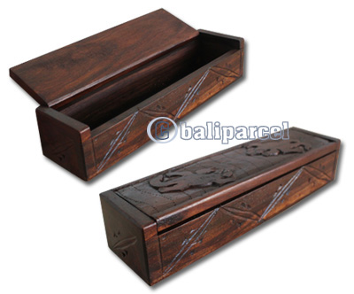 Wooden Box, Hand Carved From Sono Wood
