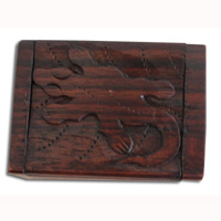 Wooden Box, Hand Carved From Sono Wood